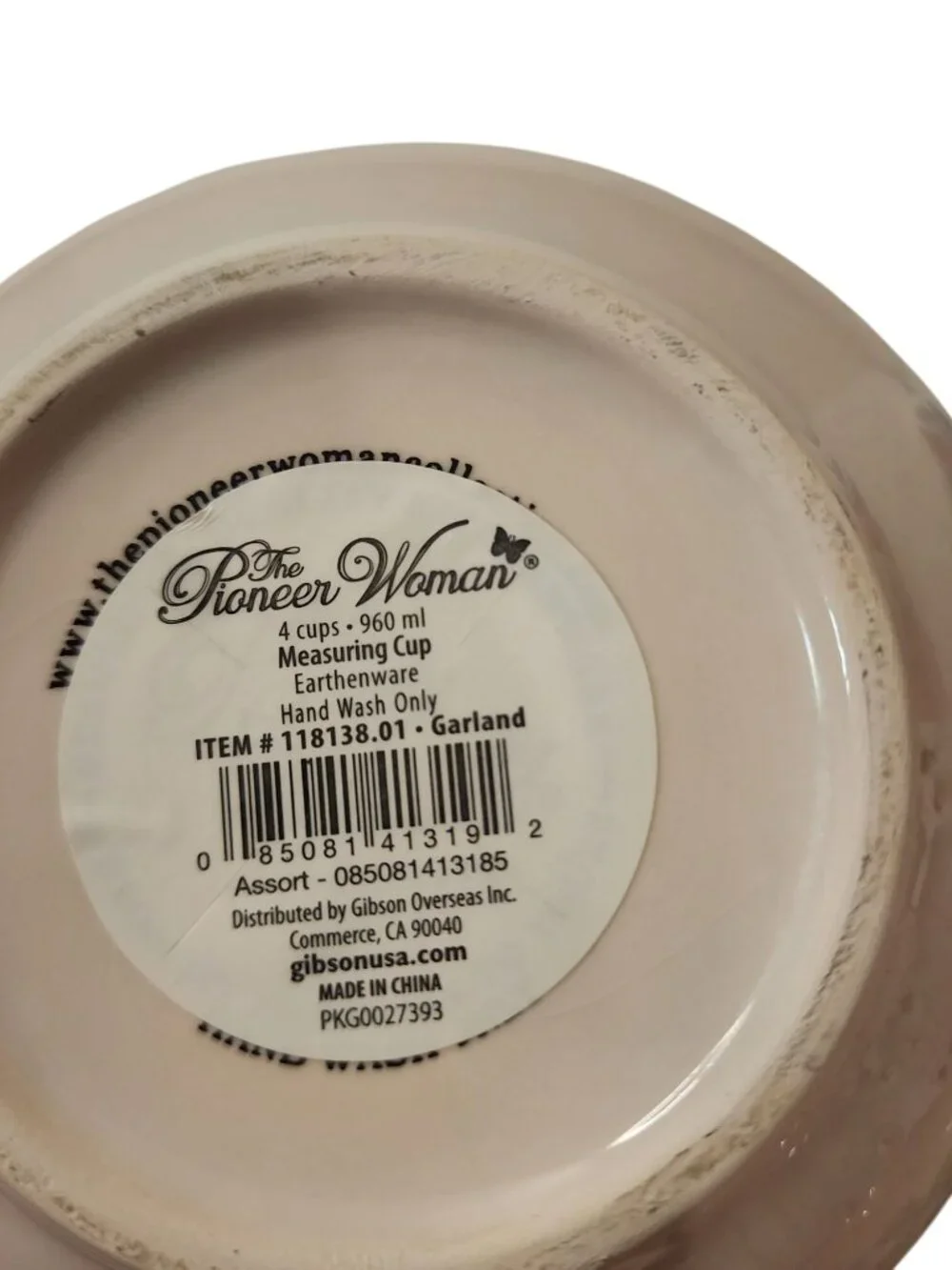 The Pioneer Woman Heritage Floral Stoneware Utensil Holder / 4 cup measuring /